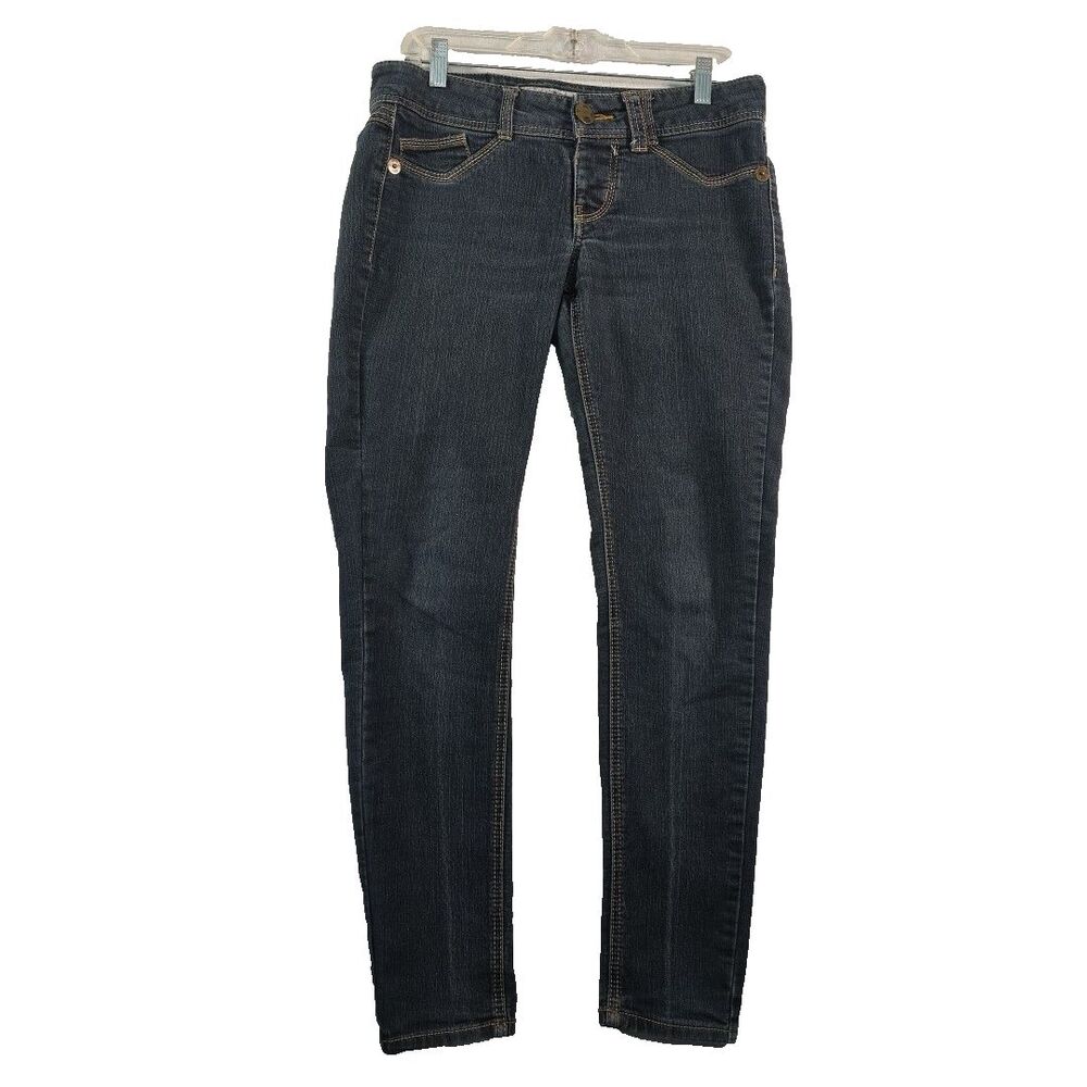 Jolt Low Rise skinny  Jeans Vintage Y2K 90s Size 7 Blue Dark Wash Pockets